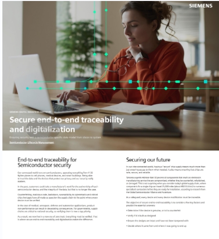 Secure end to end traceability and digitalization
