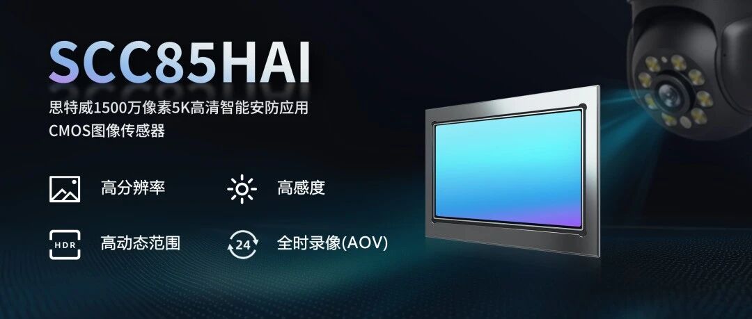 思特威推出1500万像素5K高清智能安防应用图像传感器